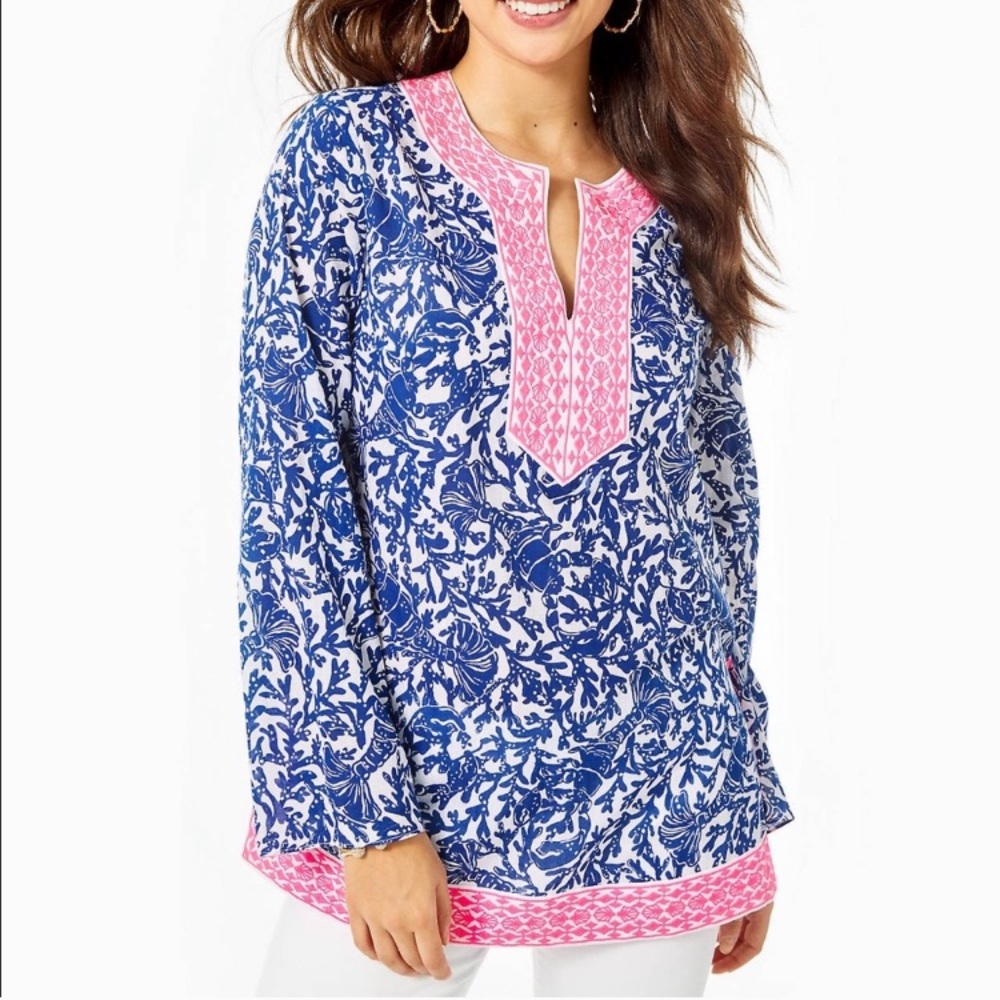 Lilly Pulitzer Ocean Cove Tunic Top